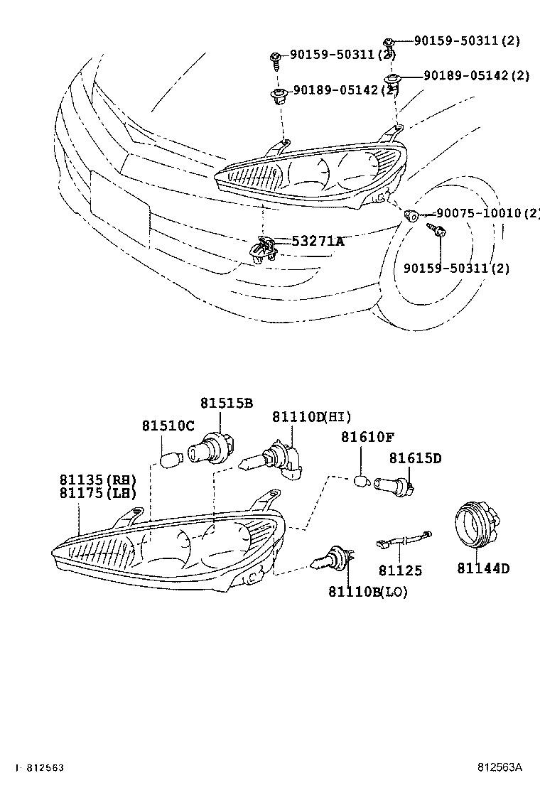 90075-65019 COVER, HEADLAMP SOCKET product image