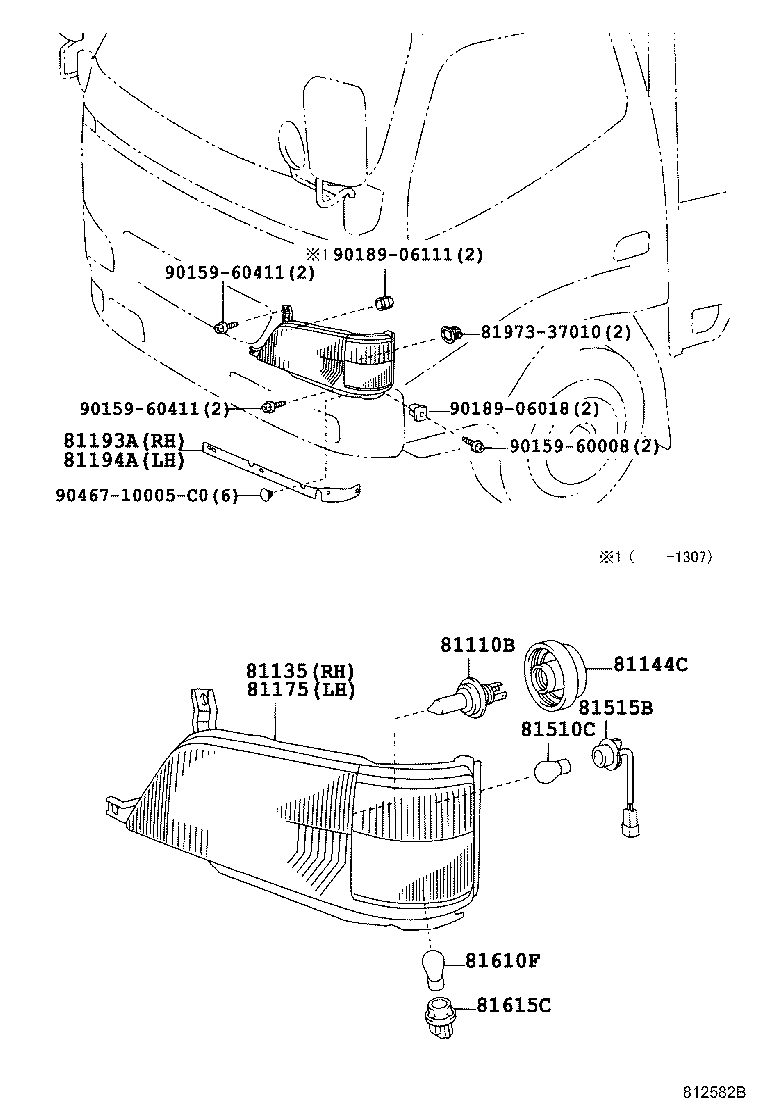81150-37201 HEADLAMP ASSY, LH product image
