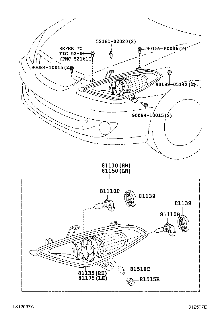 Toyota 90981-13066 BULB(FOR HEADLAMP, NO.2)