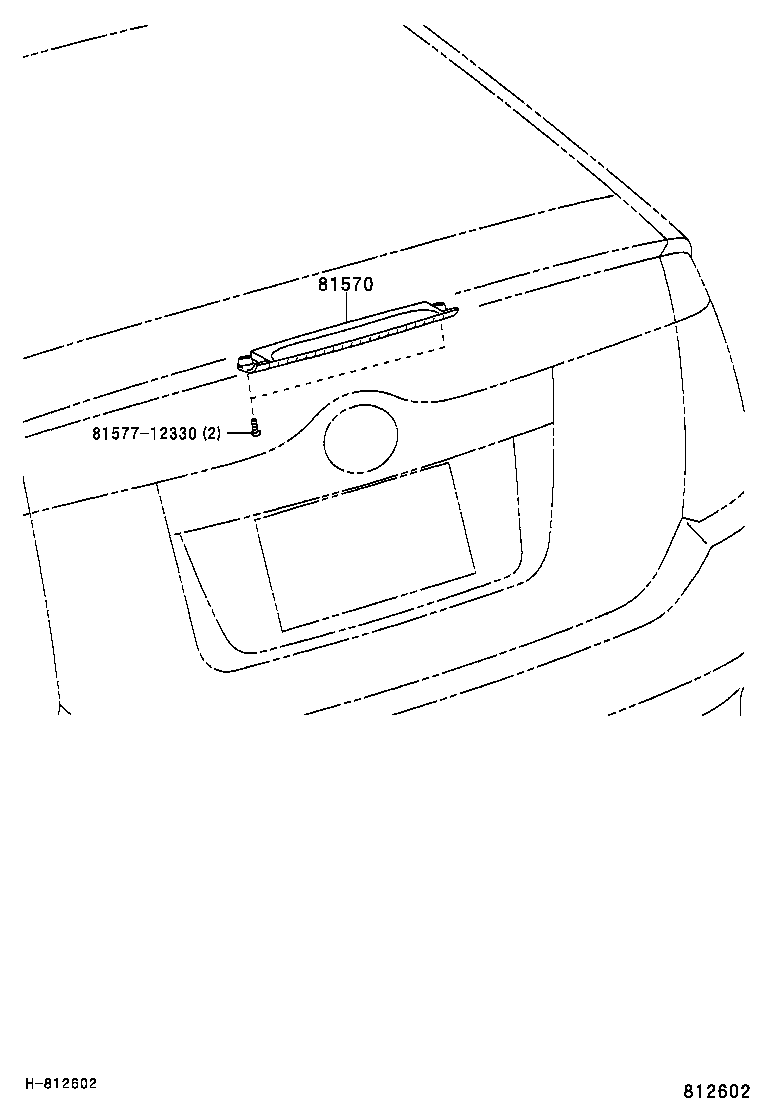 81570-47041 LAMP ASSY, CENTER STOP product image