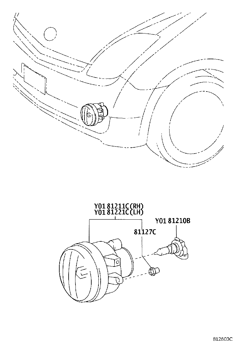 81025-47010 LAMP ASSY, FOG product image