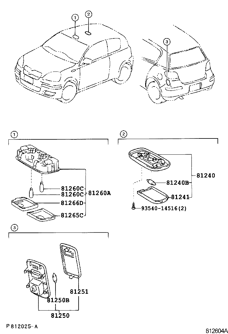 Toyota 90981-14011 BULB, ROOM LAMP, NO.1