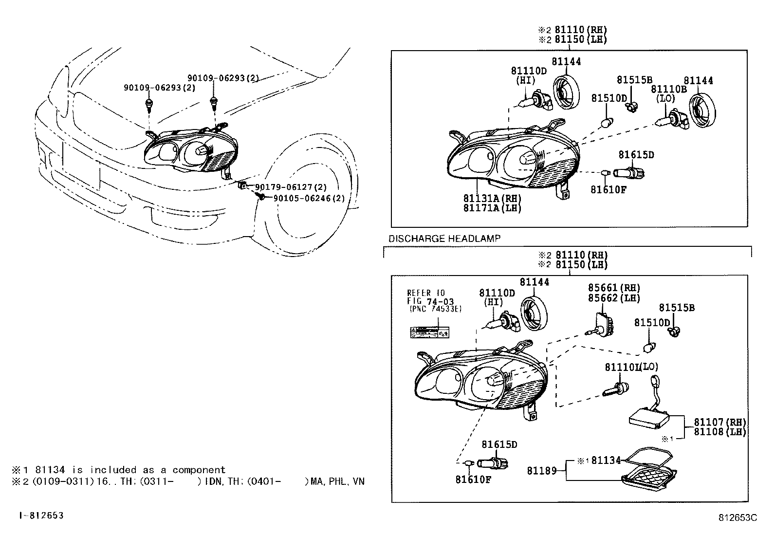 81070-8C001 UNIT, HEADLAMP, LH product image