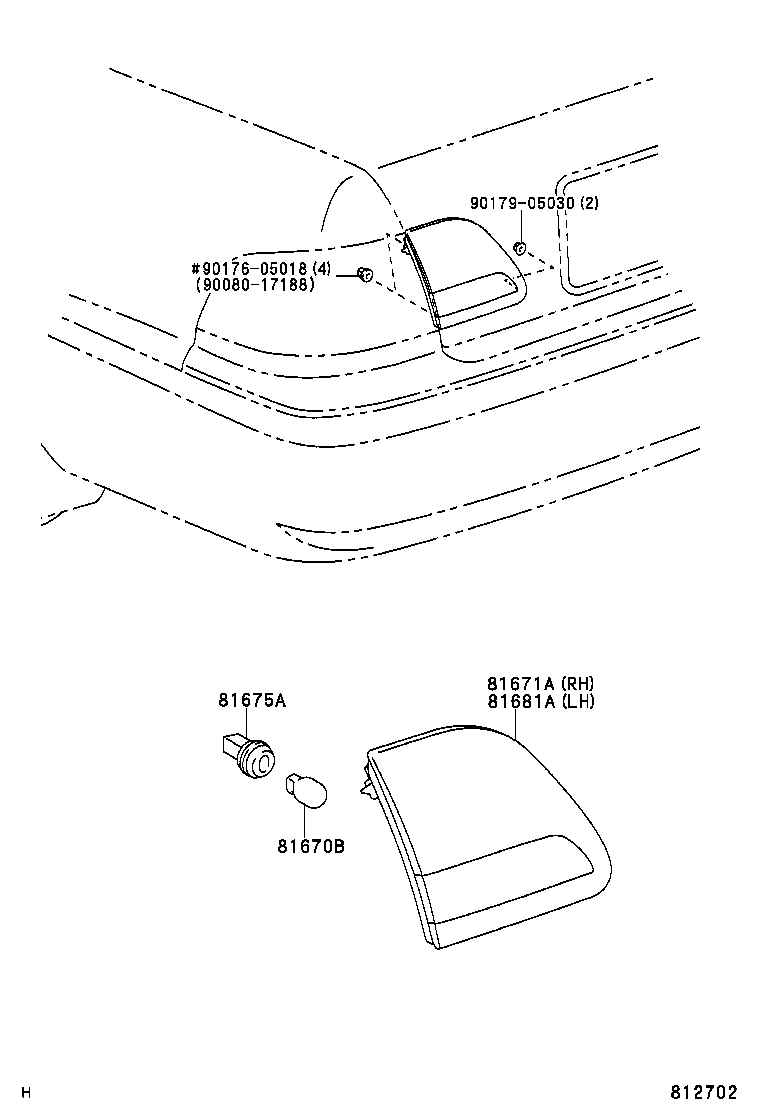 81675-07010 SOCKET & WIRE, BACK-UP LAMP product image
