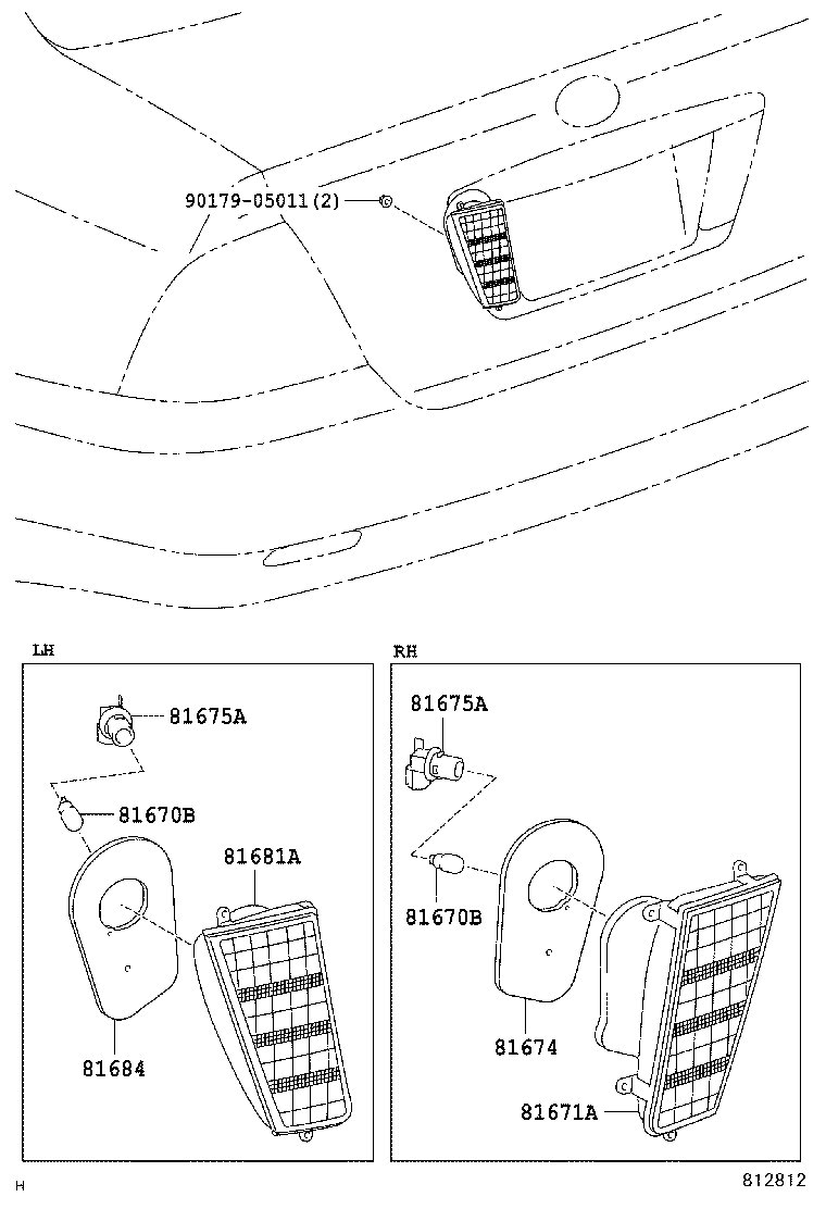 90075-60073 PLUG, SOCKET(FOR BACK-UP LAMP) product image