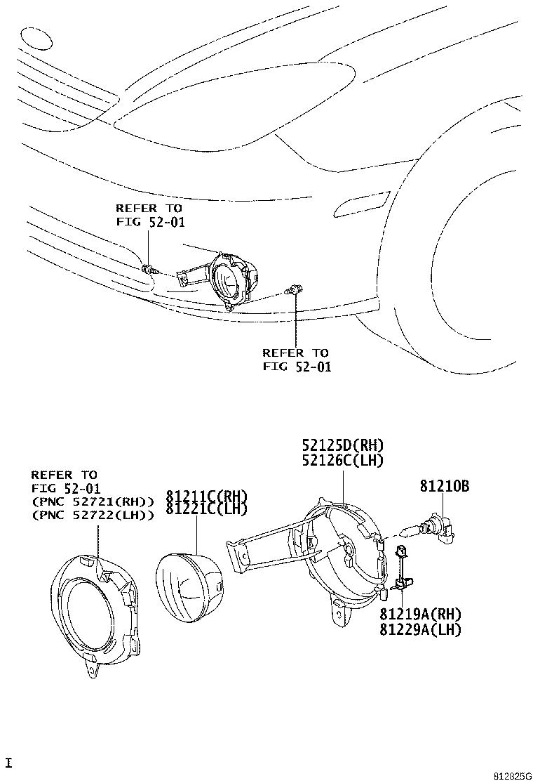 81211-33180 LAMP UNIT, FOG LAMP, RH product image