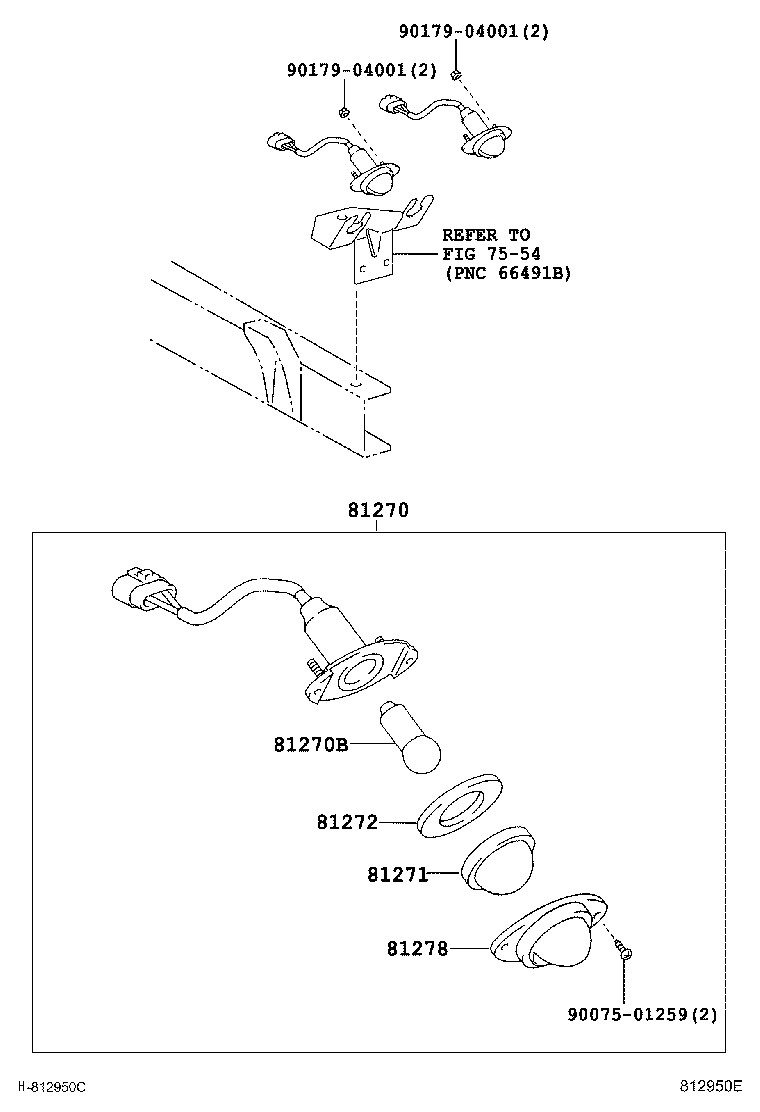 81271-04040 LENS, LICENSE PLATE LAMP product image