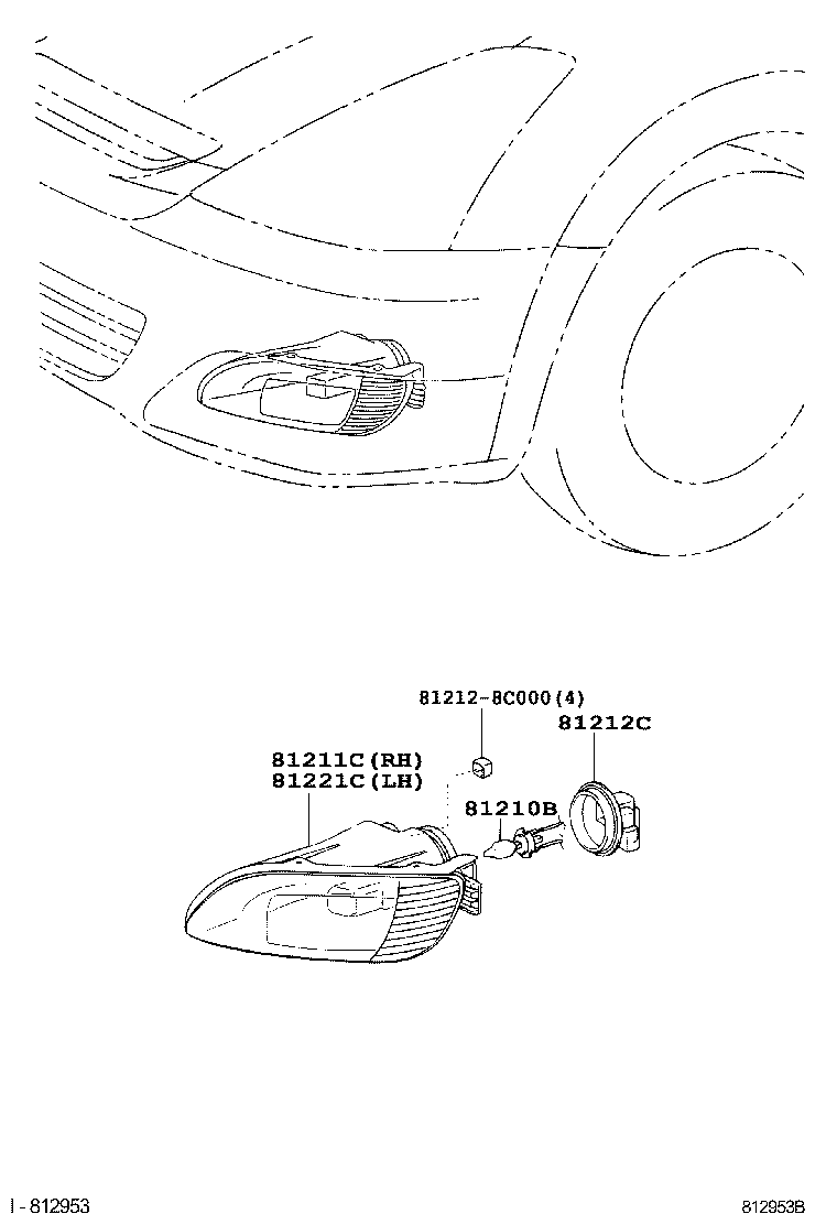 52126-0M010 BRACKET, FOG LAMP MOUNTING, LH product image