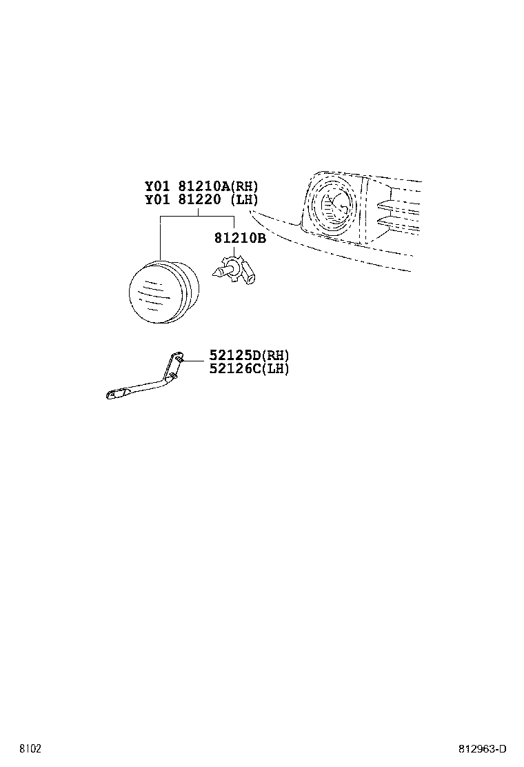 90049-51144 BULB, FOG LAMP product image