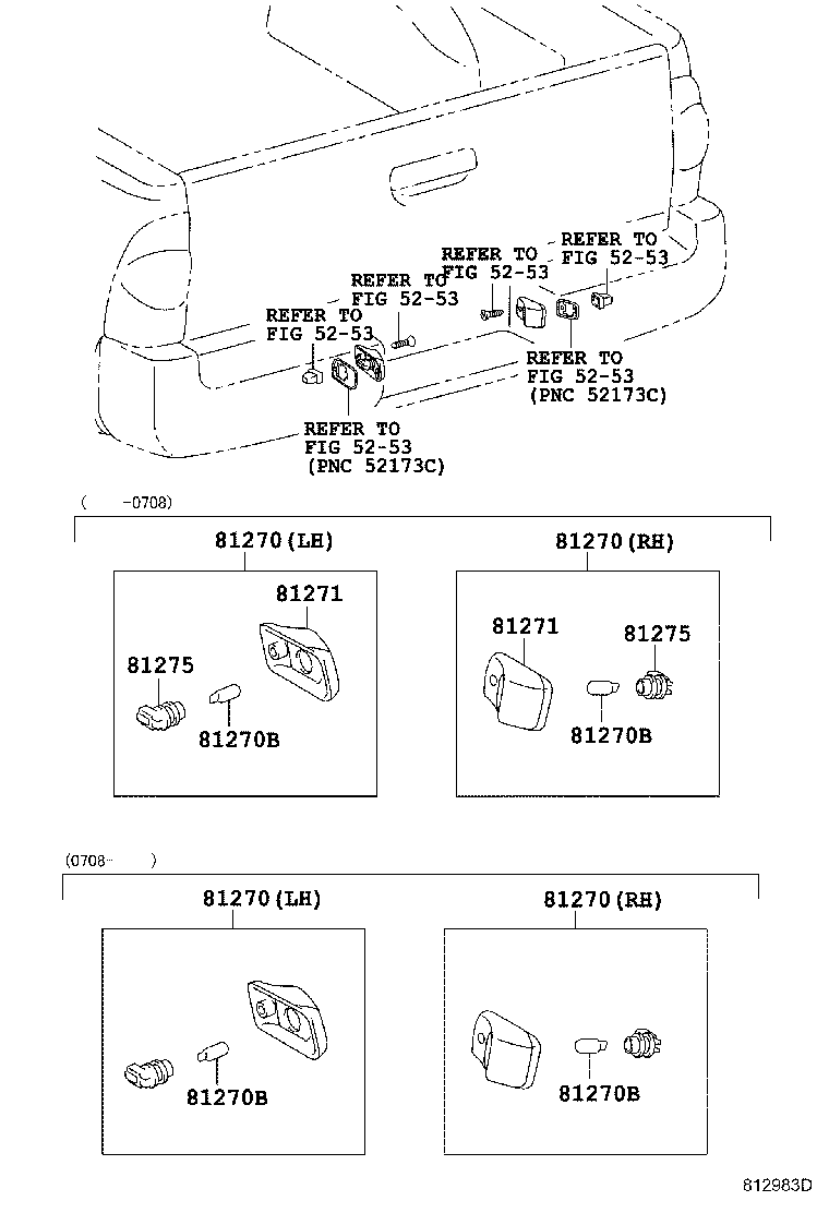 Toyota 81270-0C040 LAMP ASSY, LICENSE PLATE