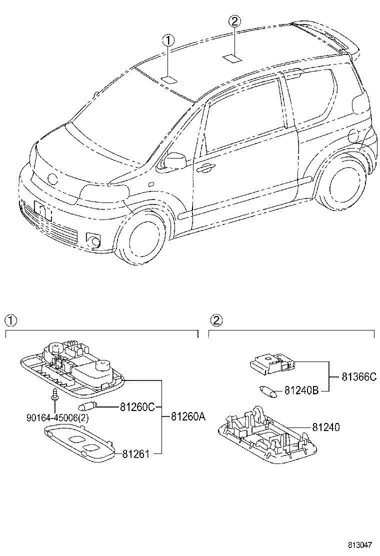 81260-46010-A0 LAMP ASSY, MAP product image