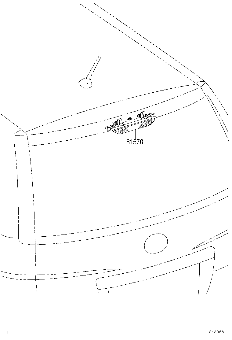 81505-44010 LAMP ASSY, CENTER STOP product image