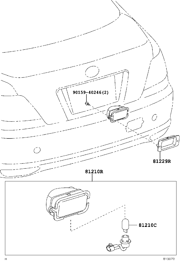 81481-22020-B3 BRACKET, REAR FOG LAMP product image