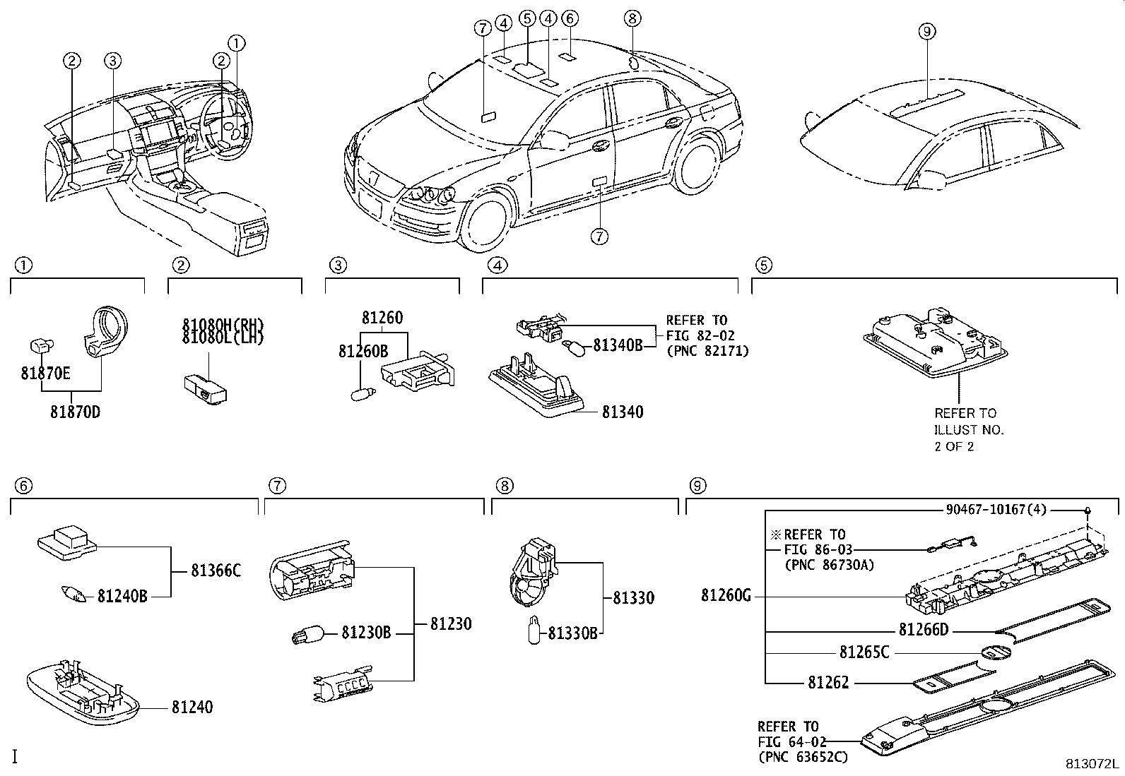 81260-22200-B0 LAMP ASSY, MAP product image