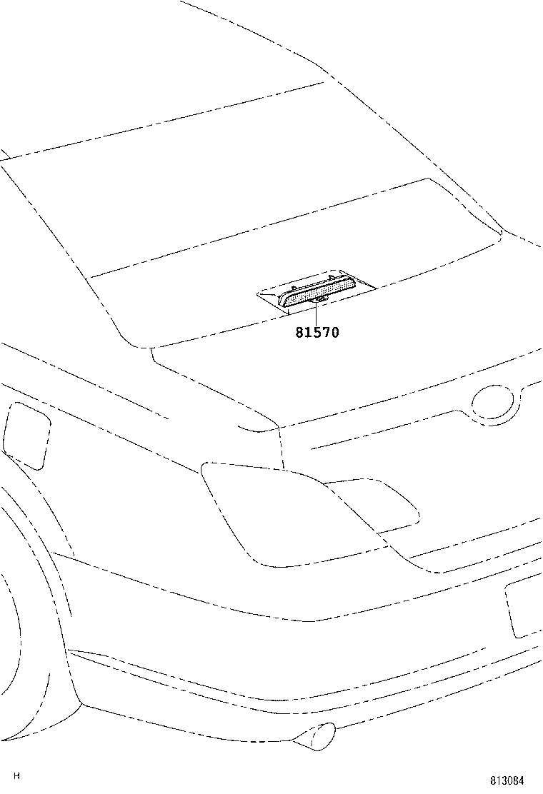 81570-AC030 LAMP ASSY, CENTER STOP product image