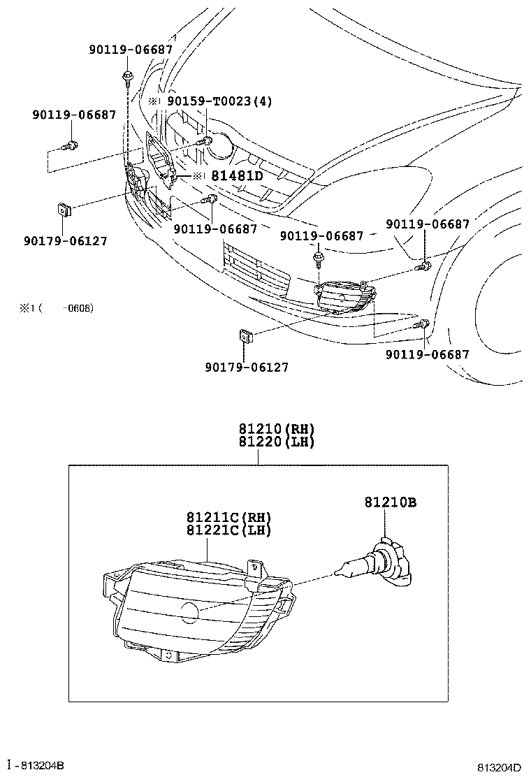 81210-0K030 LAMP ASSY, FOG product image
