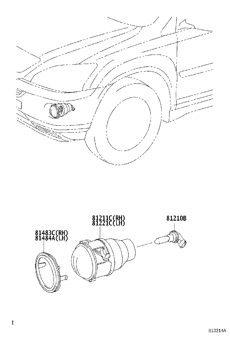 81483-48021 PROTECTOR, FOG LAMP, RH product image