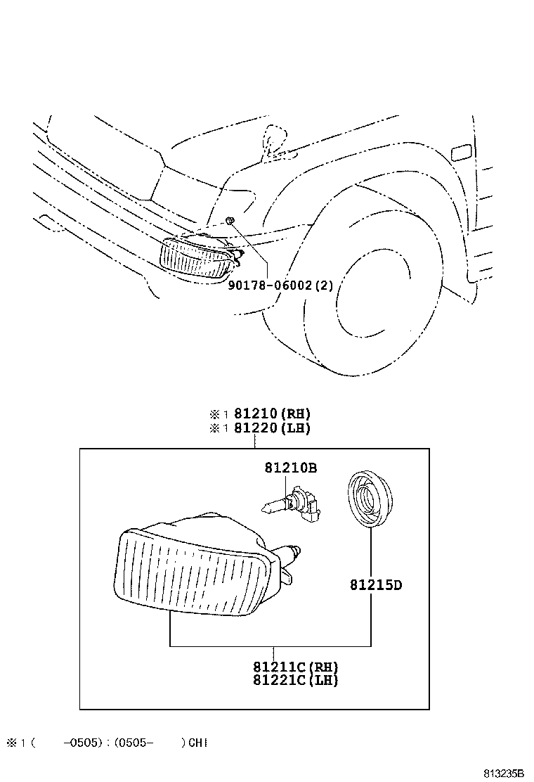 81210-60113 LAMP ASSY, FOG product image