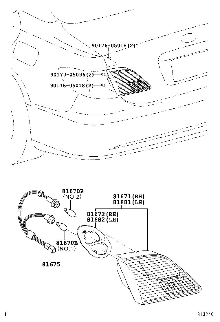 81585-33100 SOCKET & WIRE, BACK-UP LAMP product image