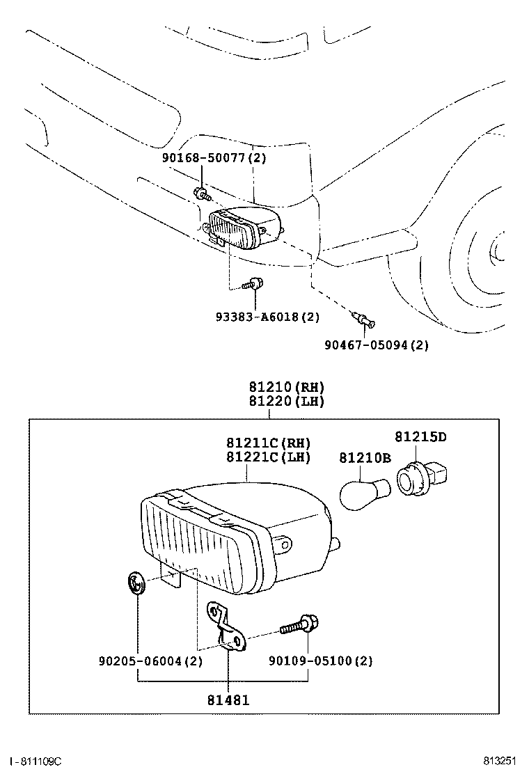81210-37080 LAMP ASSY, FOG product image