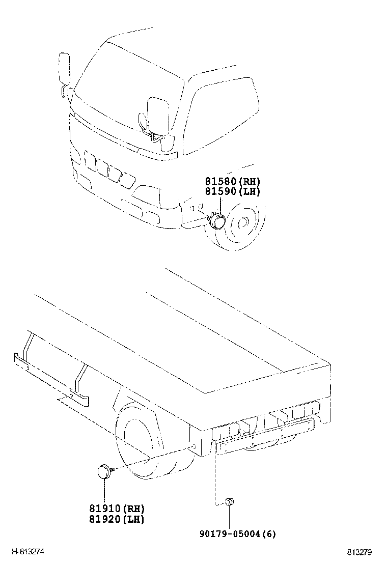 81910-37020 REFLECTOR ASSY, REFLEX, RH product image
