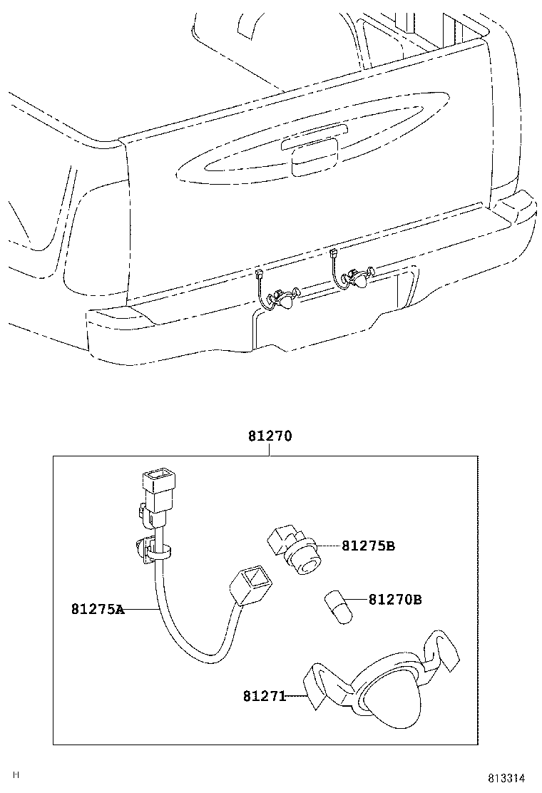 81271-04040 LENS, LICENSE PLATE LAMP product image