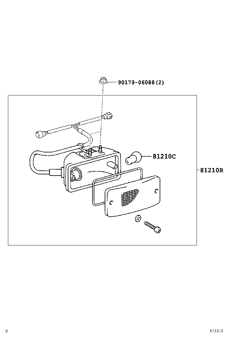 81210-0K060 LAMP ASSY, REAR FOG product image