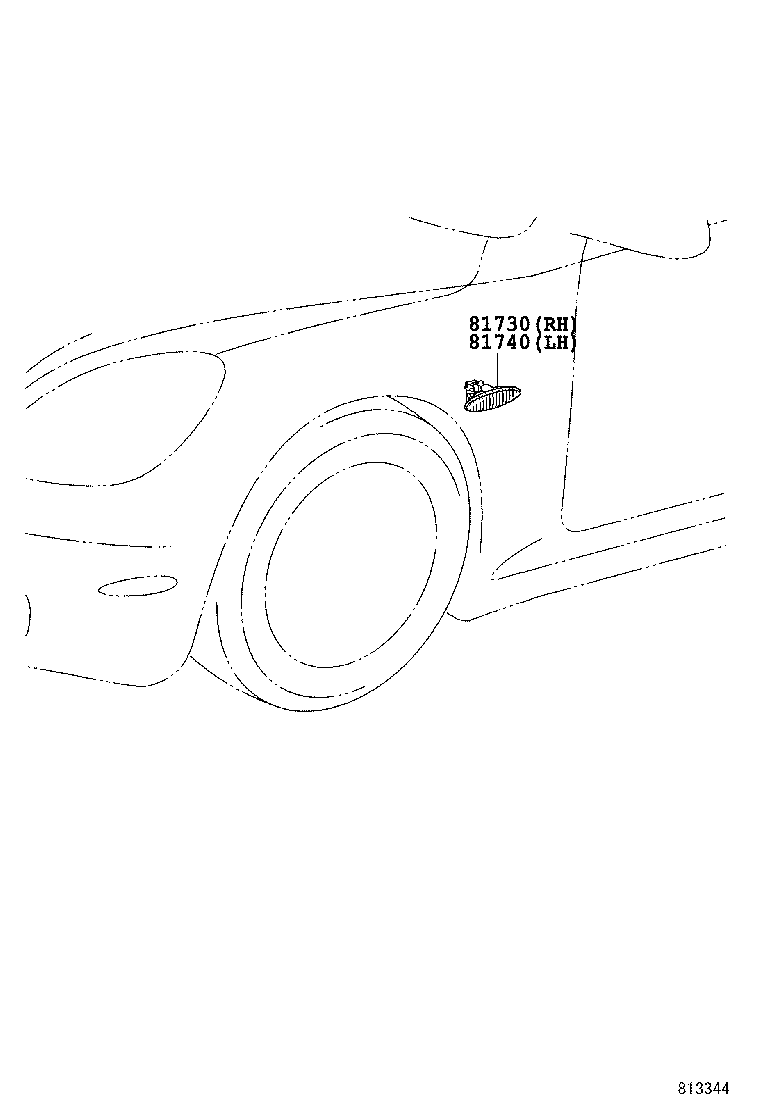 81731-51010 LENS, SIDE TURN SIGNAL LAMP, RH product image