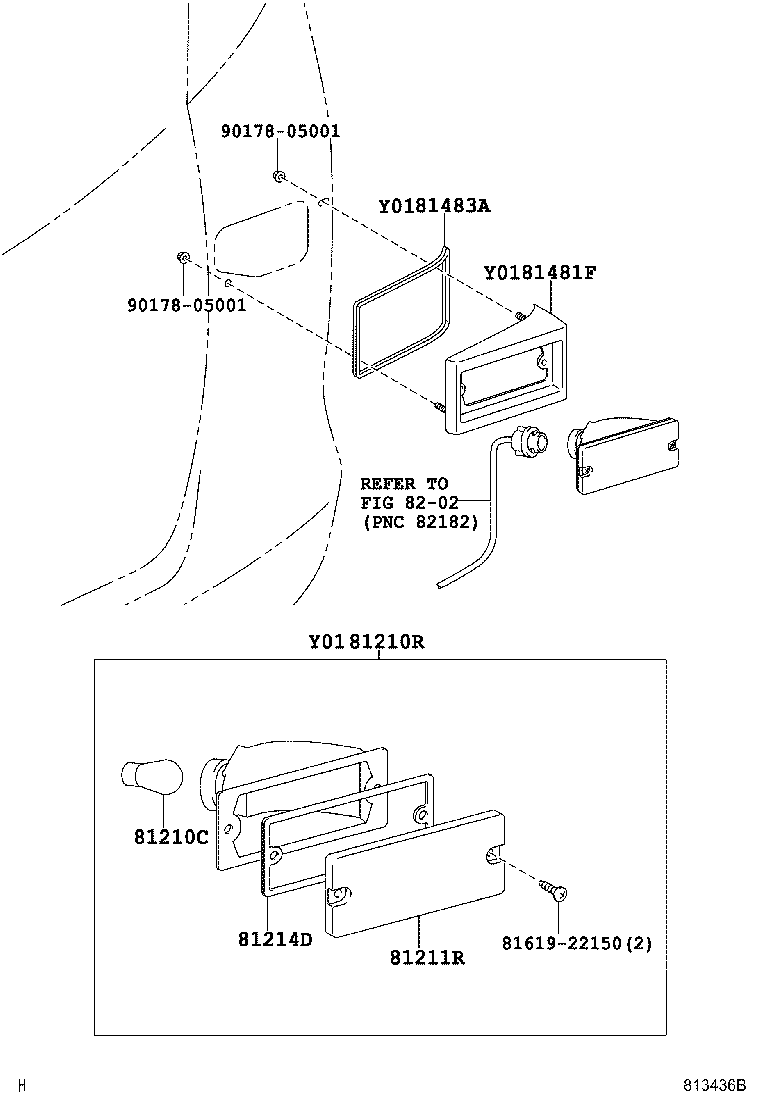 81480-52080 LAMP ASSY, REAR FOG product image
