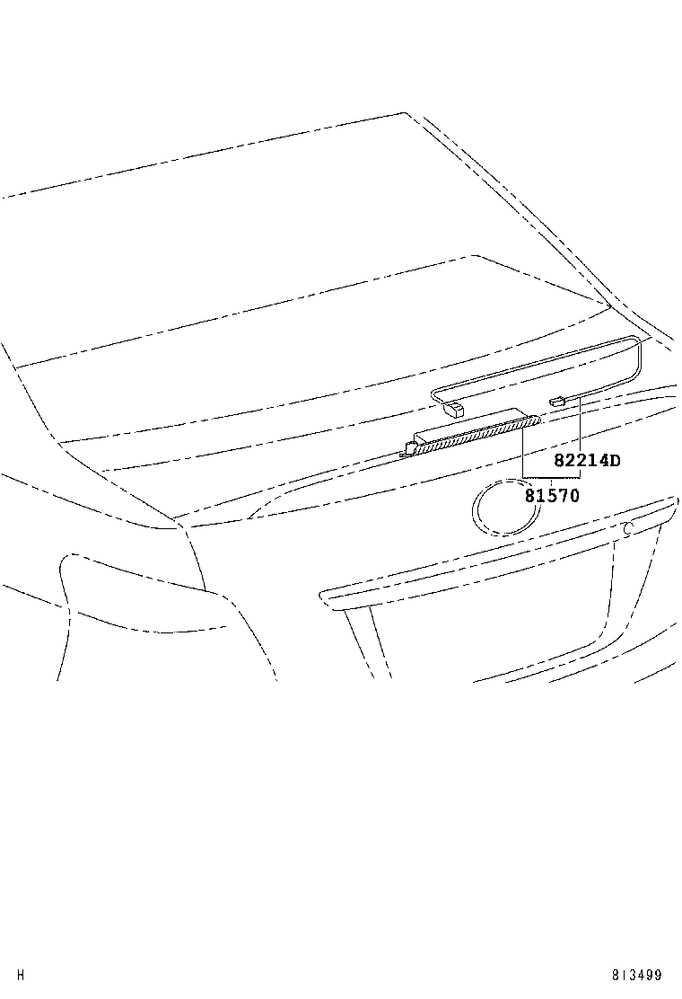 81580-52190 LAMP ASSY, CENTER STOP product image