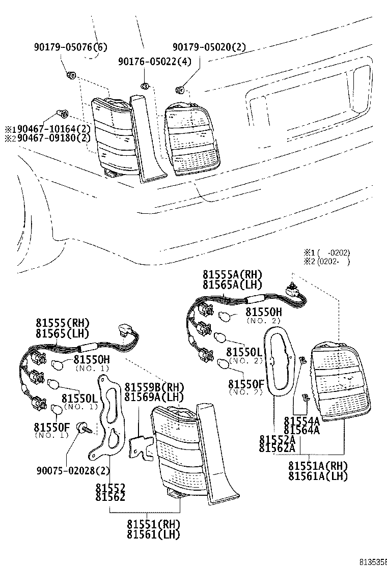 81585-30302 SOCKET & WIRE, REAR LAMP product image