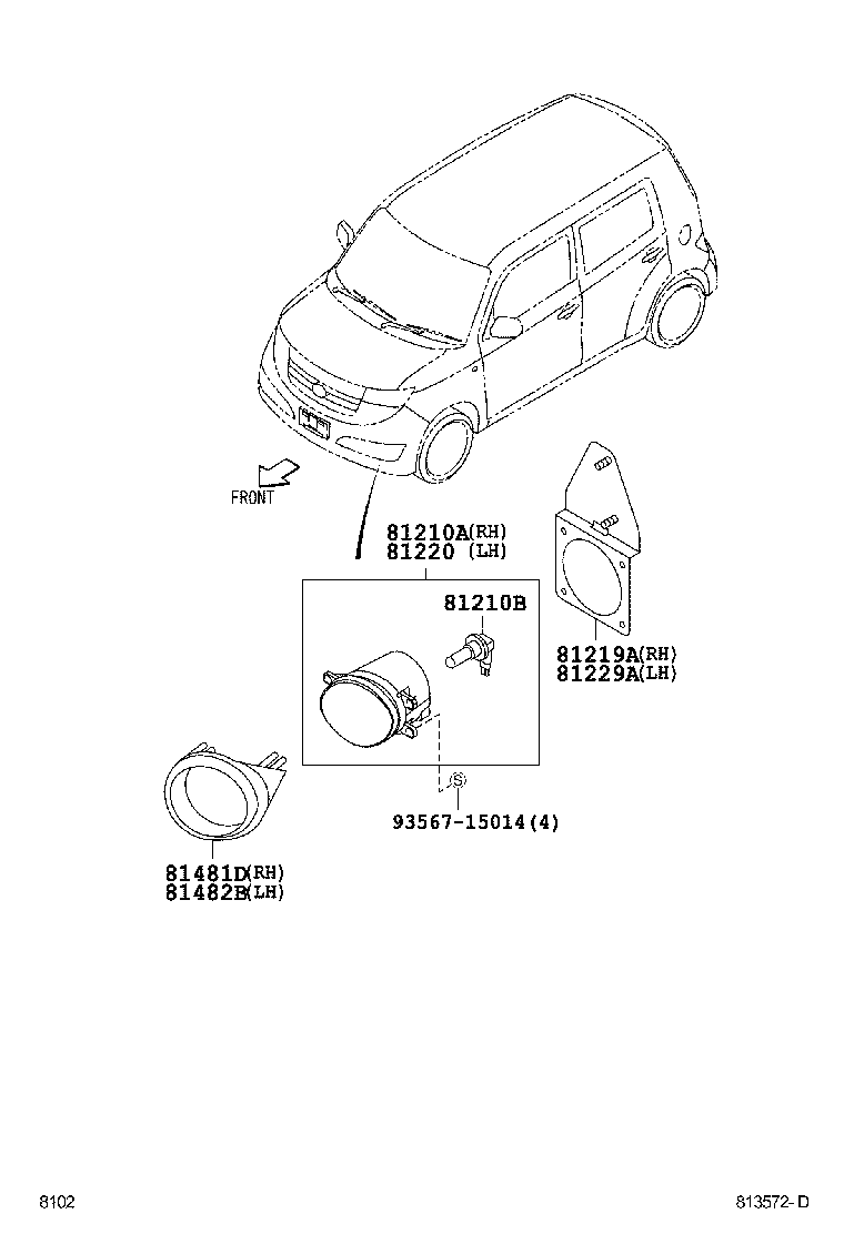 90049-51170 BULB, FOG LAMP product image
