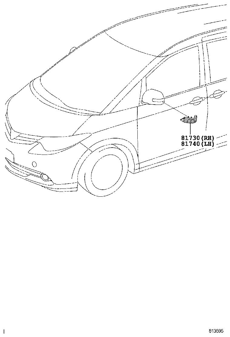 81730-52070 LAMP ASSY, SIDE TURN SIGNAL, RH product image