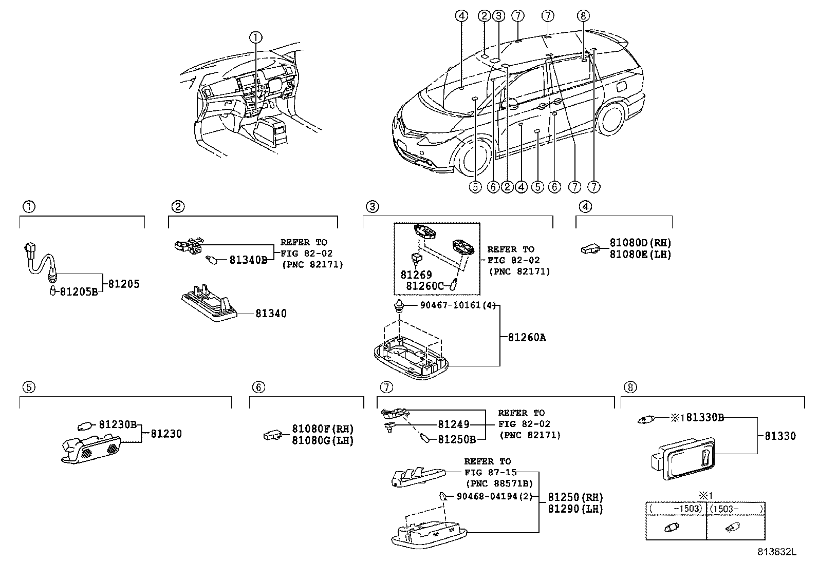 81080-28021 LAMP ASSY, FRONT DOOR INSIDE HANDLE ILLUMINATION, RH product image