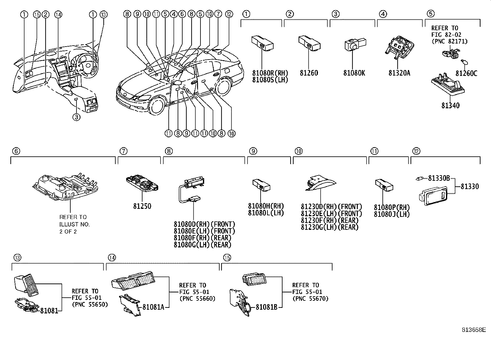 81260-30872-B0 LAMP ASSY, MAP product image