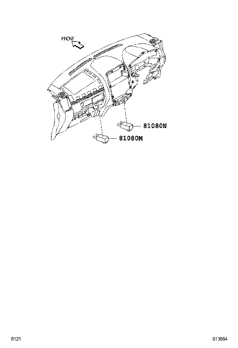 63231-B4020 BRACKET, MAP LAMP product image