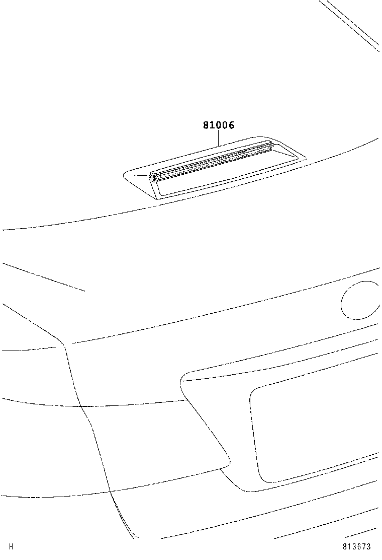 81006-33020-B0 LAMP SET, STOP CENTER product image