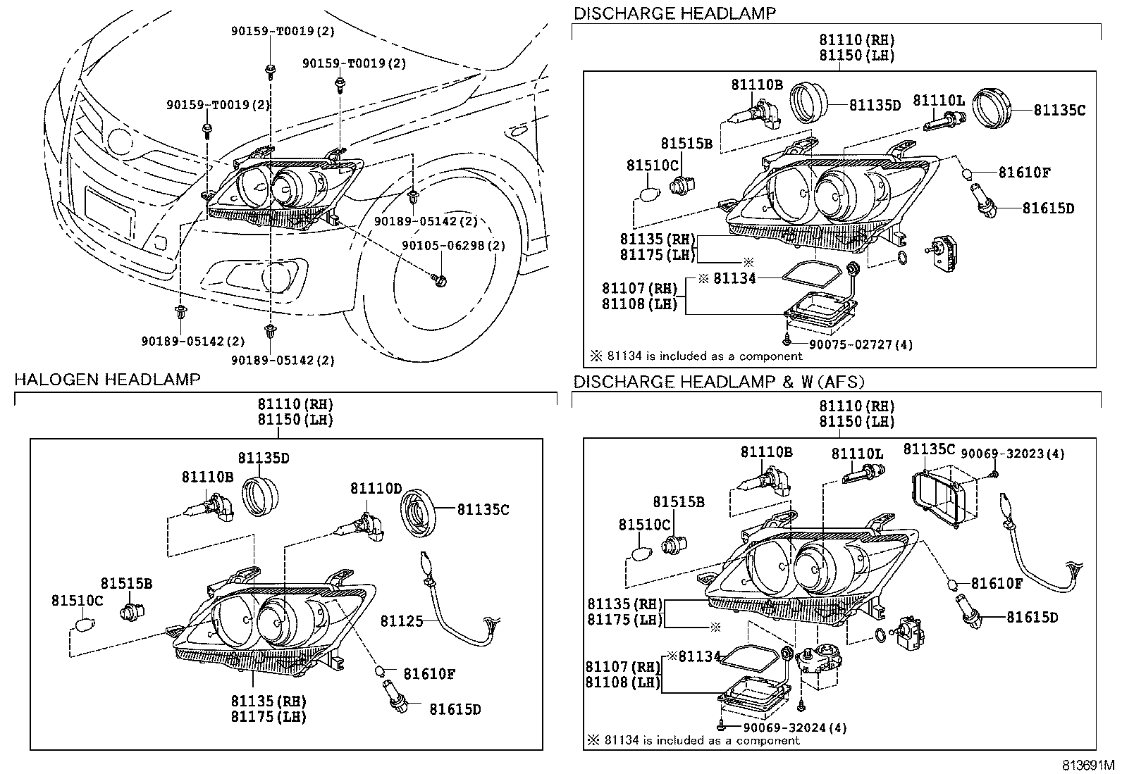 81150-06271 HEADLAMP ASSY, LH product image