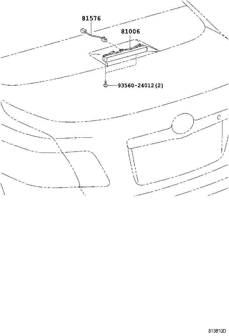 81935-06010 CORD ASSY, CENTER STOP LAMP product image