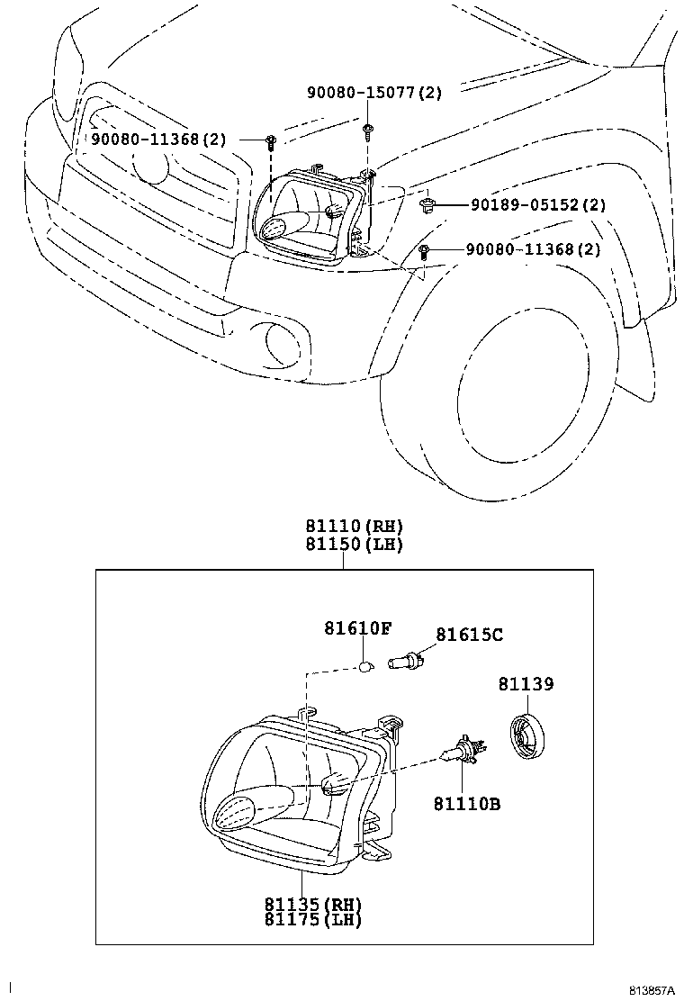 Thumbnail 2 for 81150-0C031