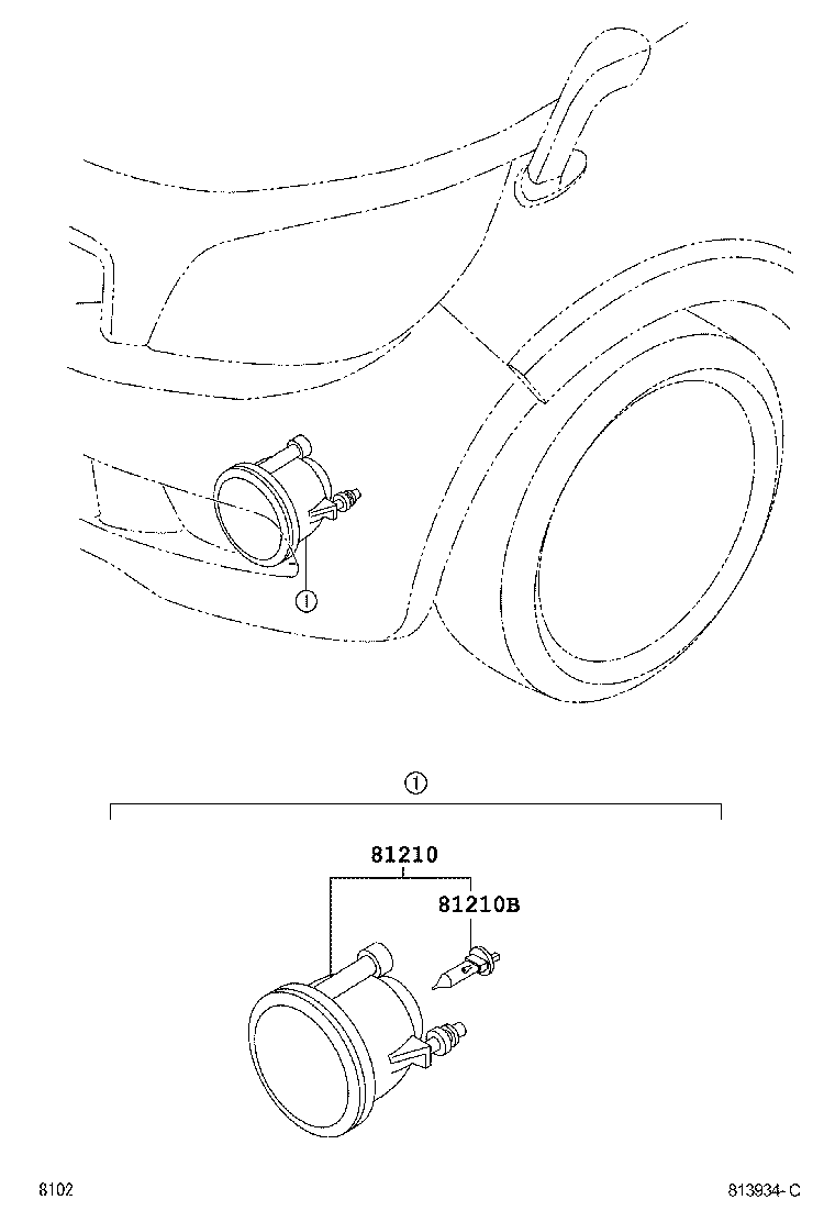 90049-51154 BULB, FOG LAMP product image