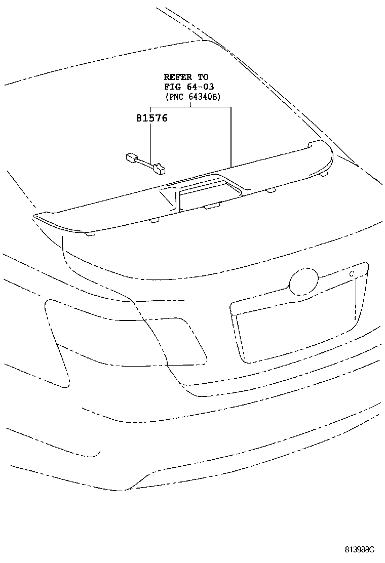 81935-06010 CORD ASSY, CENTER STOP LAMP product image