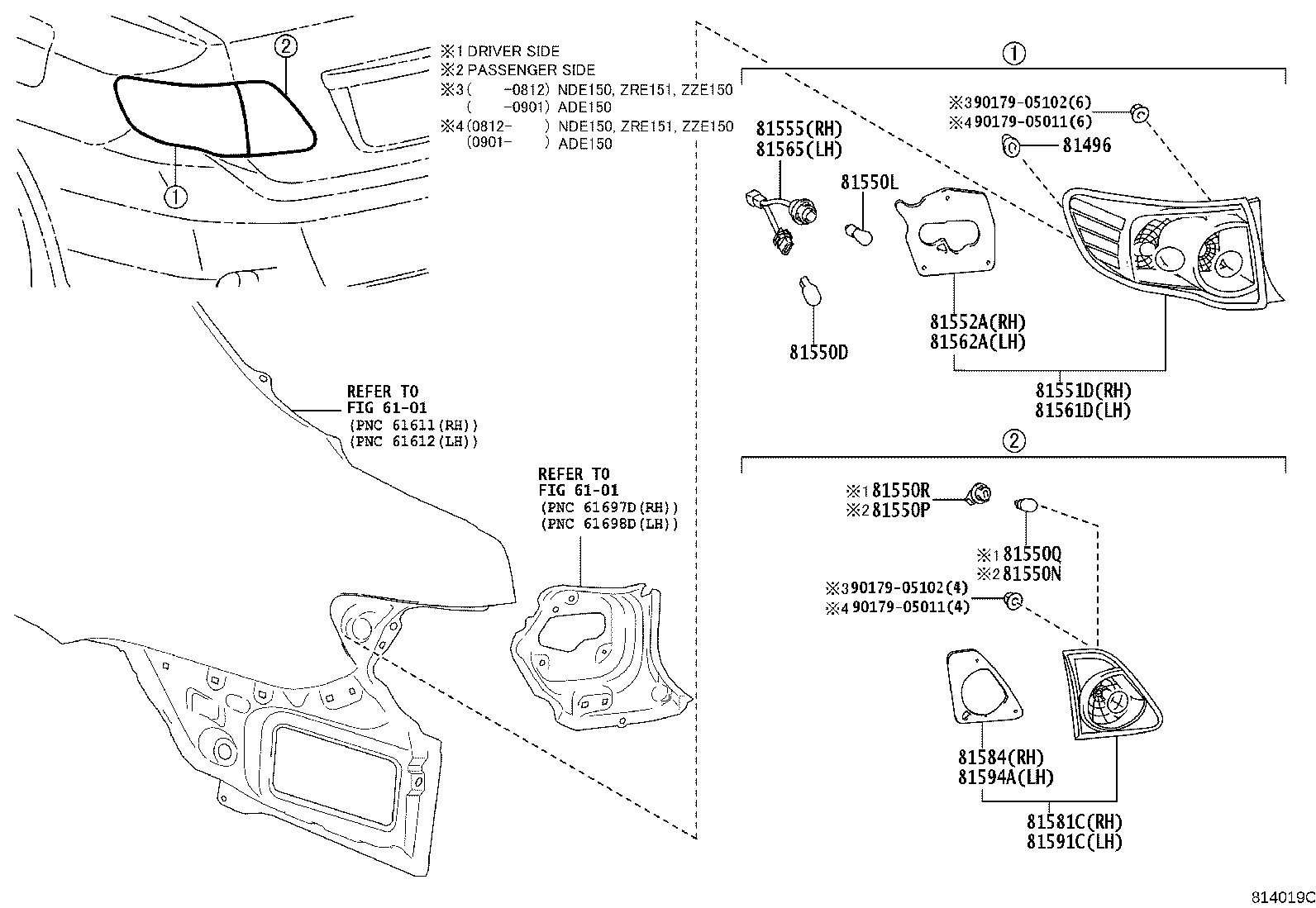 90075-60042 SOCKET, REAR FOG LAMP product image