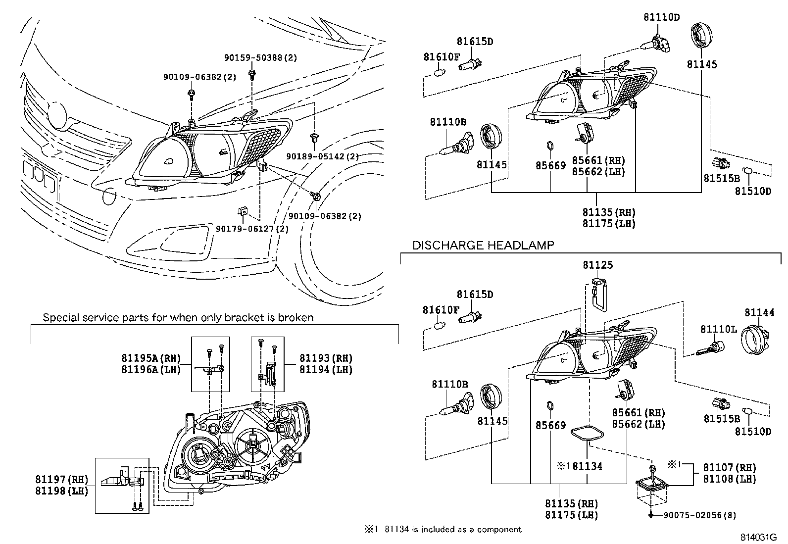 90075-66003 COVER, HEADLAMP, NO.1 product image