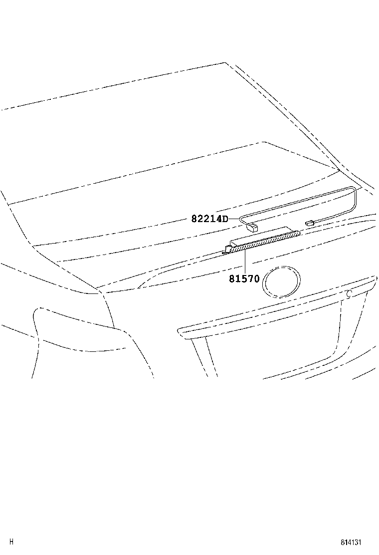90069-81079 SOCKET, CENTER STOP LAMP product image