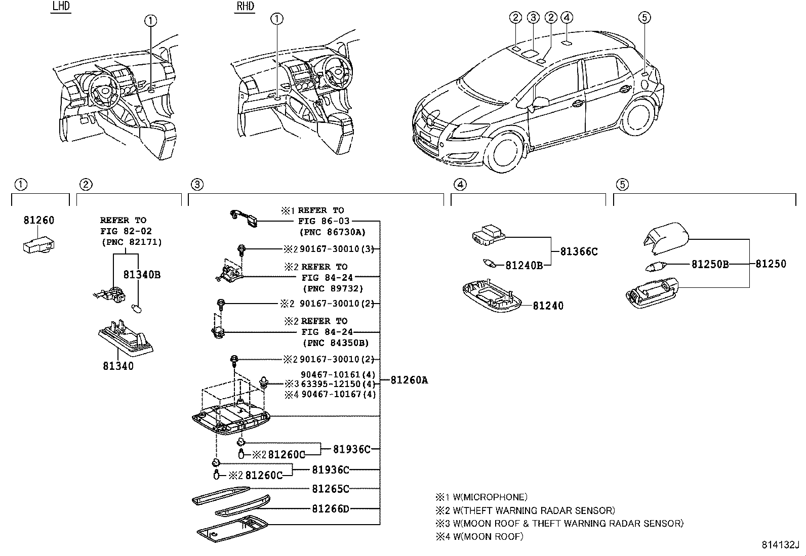 81260-02110-B0 LAMP ASSY, MAP product image