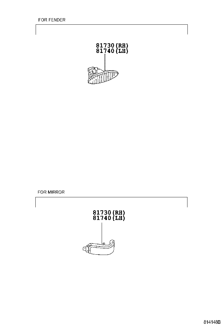 81740-22180 LAMP ASSY, SIDE TURN SIGNAL, LH product image
