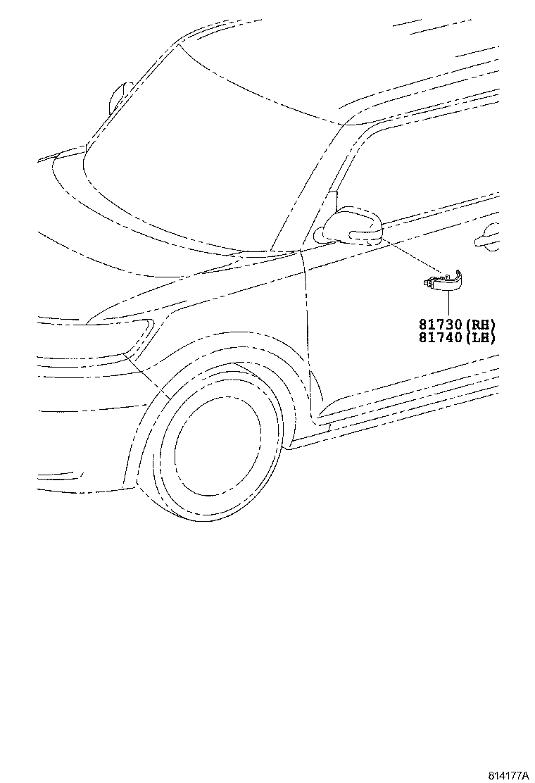 Toyota 81740-22180 LAMP ASSY, SIDE TURN SIGNAL, LH