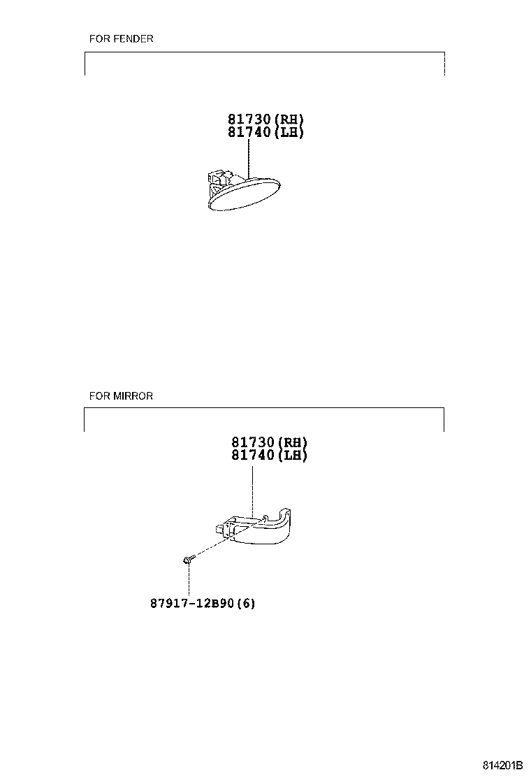 81730-02090 LAMP ASSY, SIDE TURN SIGNAL, RH product image