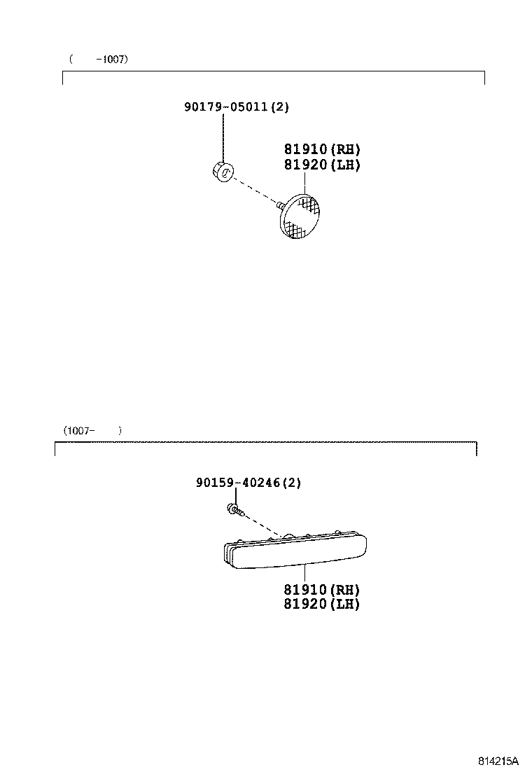81910-0E040 REFLECTOR ASSY, REFLEX, RH product image